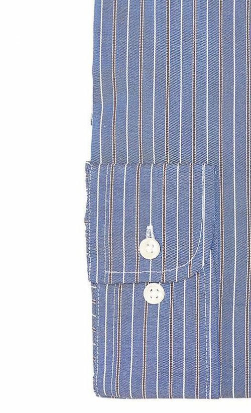 New $95 Club Room 16 34/35 Men Stretch White Blue Stripe Long-Sleeve Dress Shirt