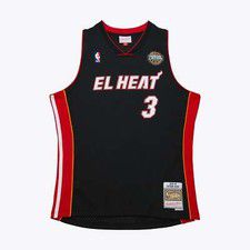 Mens Mitchell & Ness NBA DARK EL HEAT JERSEY HEAT 2008 DWYANE WADE