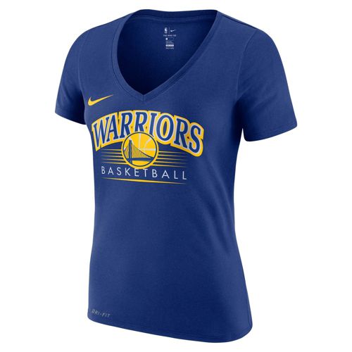[AQ5919-495] Womens Nike NBA Golden State Warriors V-Neck Tee