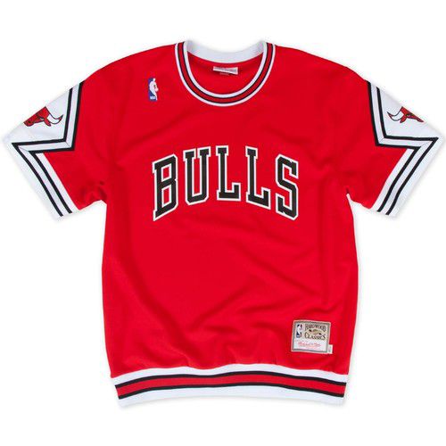 MENS MITCHELL & NESS NBA AUTHENTIC SHOOTING SHIRT CHICAGO BULLS 87-88