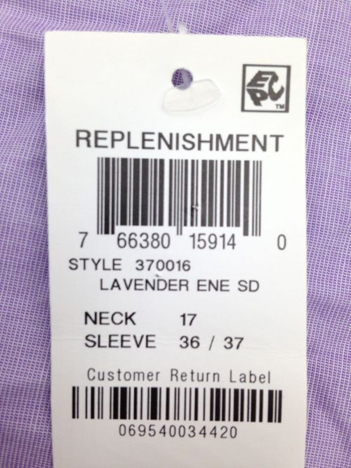 Nwt $95 Club Room Men Regular-Fit Purple Long-Sleeve Button Dress Shirt 15 32/33