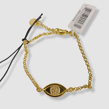$39 Baublebar Women's Gold Chania Pave Evil Eye Link Bracelet