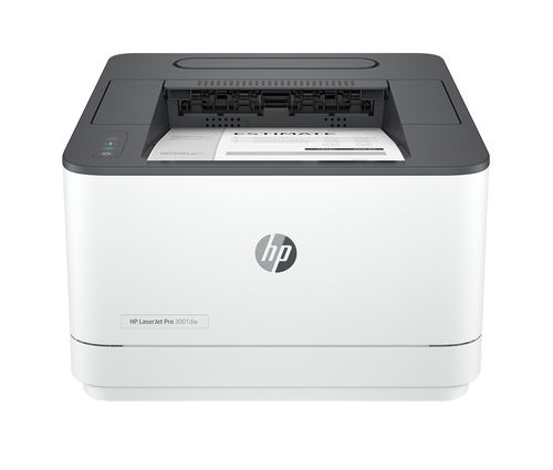 HP LaserJet Pro 3001dw Laser Printer, Black And White Mobile Print Up to 50,000