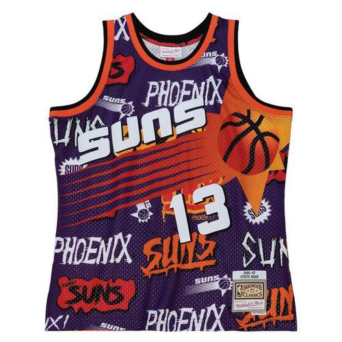 MENS MITCHELL & NESS SLAP STICKER SWINGMAN JERSEY SUNS 1996 STEVE NASH