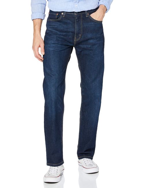 Levi Men 505 Mid Rise Regular Fit Straight Leg Full Fit Jeans