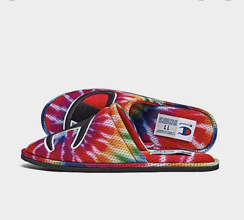 Men Champion Tie-Dye Sleepover Slippers Slides CPS10351M
