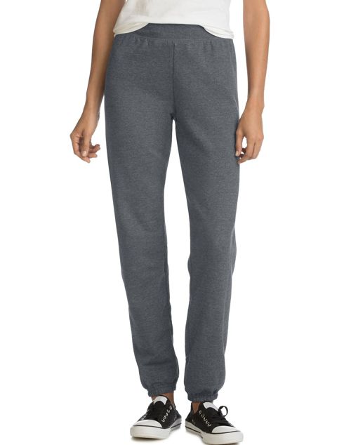 Hanes Women's Mid Rise Cinch Leg Sweatpants Bottom ComfortSoft EcoSmart Fleece