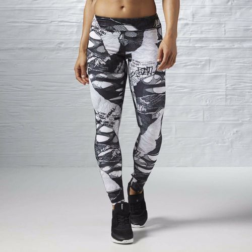 [S93771] Womens Reebok Dance Shredded Punk Tights