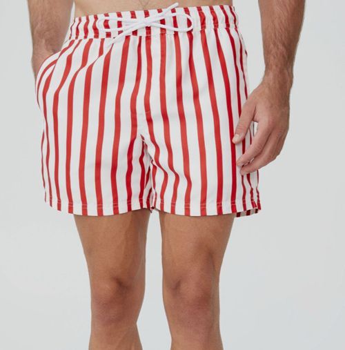 $35 Cotton On Men's White Lightweight Striped Swim Shorts Size XXL