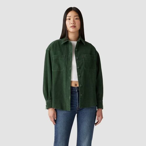 Levi Women Long Sleeve Orion Corduroy Button-Down Shirt