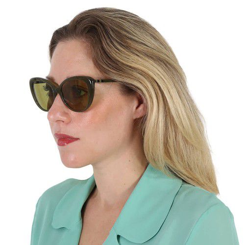 Burberry Green Cat Eye Ladies Sunglasses BE4407 4090/2 54 BE4407 4090/2 54