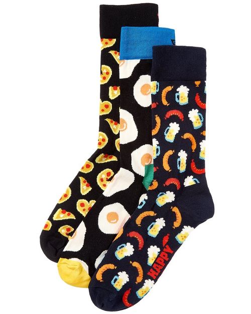 Happy Socks 3Pk Food Mix Socks Men's Multi Os