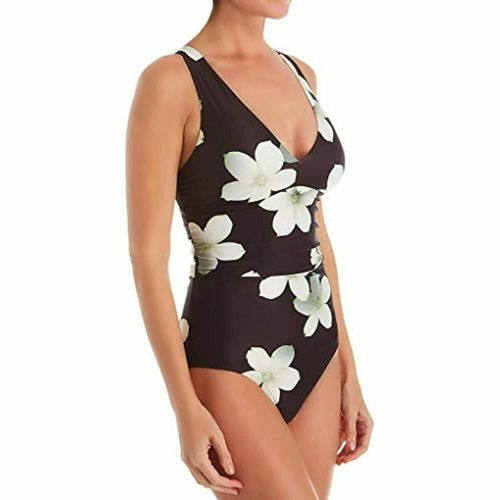 Ralph Lauren Women's Villa Floral Twist Back Halter One-Piece Swimsuit,  14