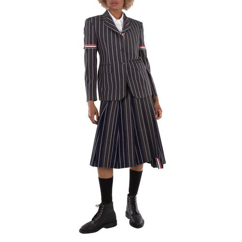 Thom Browne Knee Length Classic Pleated Skirt