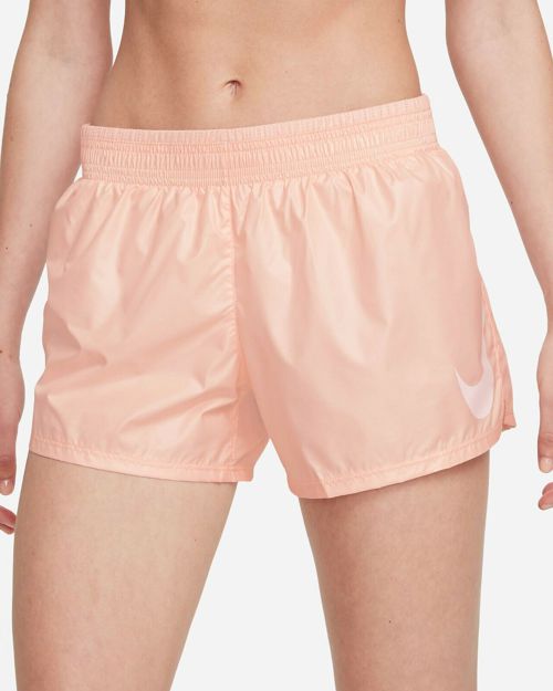 Nike Swoosh Run Washed Coral/White Women's Running Shorts Size L