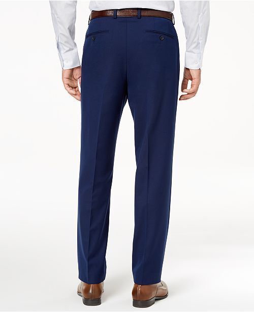 $275 Ryan Seacrest 33w 30l Men Blue Modern Fit Suit Stretch Dress Trousers Pants