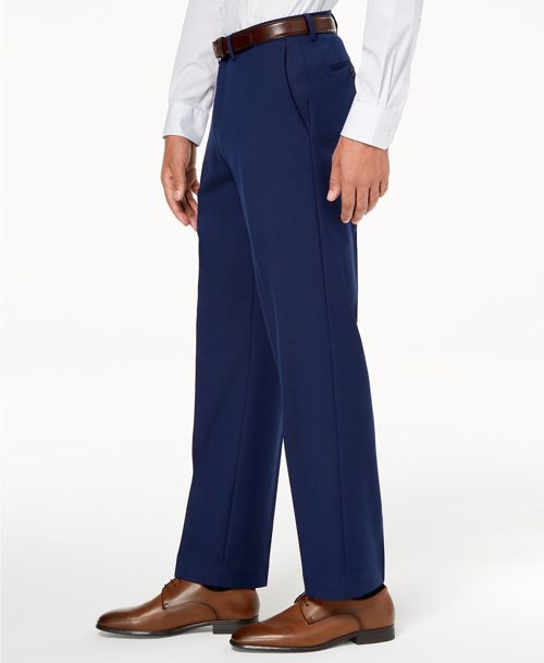 $275 Ryan Seacrest 33w 30l Men Blue Modern Fit Suit Stretch Dress Trousers Pants