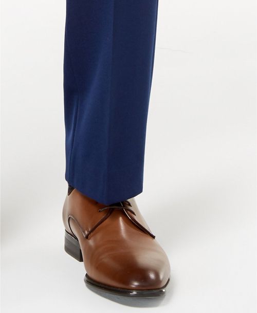 $275 Ryan Seacrest 33w 30l Men Blue Modern Fit Suit Stretch Dress Trousers Pants
