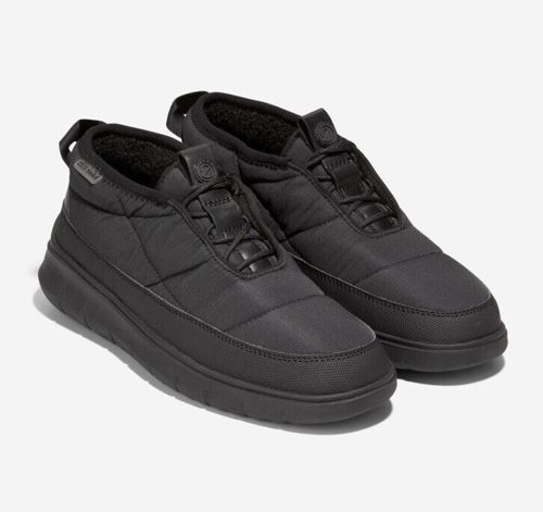Men Cole Haan Generation Zerøgrand Rec Mid Slipper Bootie Boots Black C35686