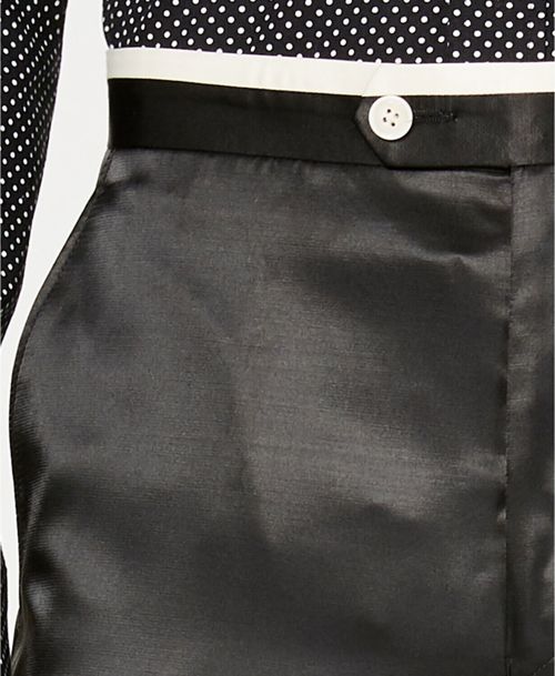 $270 Sean John 31W 30L Men's Black Classic Fit Solid Tuxedo Trousers Dress Pants