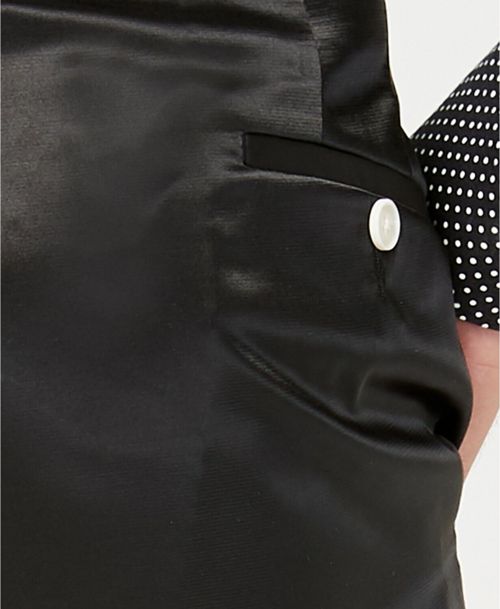 $270 Sean John 31W 30L Men's Black Classic Fit Solid Tuxedo Trousers Dress Pants