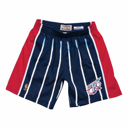 Mens Mitchell & Ness NBA Swingman Road Shorts Houston Rockets 96-97