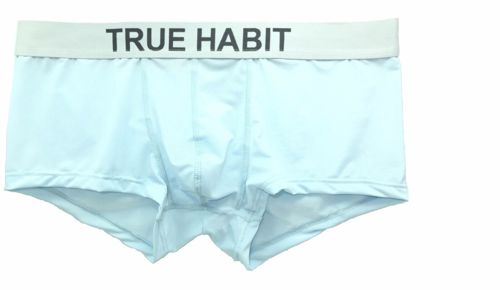 $65 True Habit Mens Underwear Blue Athletic Boxer Brief Microfiber Trunk Size M