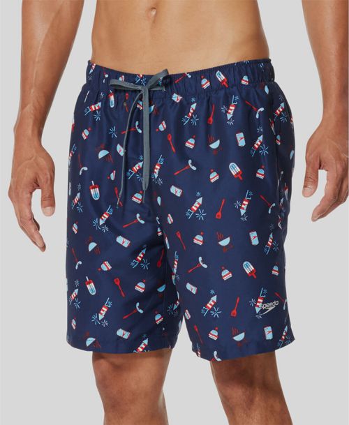 $125 Speedo Men's Blue Swimmer Swim Swimmer Surfing Surfer Board Shorts Size S