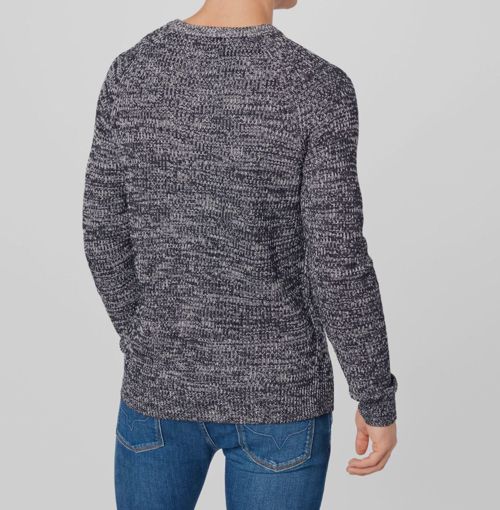 $60 Jack & Jones Men's Gray Knit Crewneck Pullover Sweatshirt Sweater Size XXL