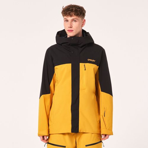 [FOA404736-9MB] MENS OAKLEY TNP TBT SHELL JACKET - AMBER YELLOW/BLACKOUT