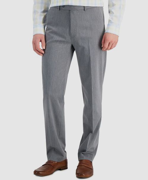 $75 Nautica Mens Gray Slim-Fit Performance Stretch Dress Suit Pants Size 40W 30L