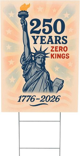 America's 250th Anniversary Lawn Sign & Poster Art - Statue of Liberty Design