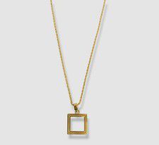 $440 IVI Women 24k Gold Plated Sterling Silver Small Aurelia Charm Necklace