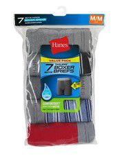 Hanes Boys' 7-Pack Boxer Briefs ComfortSoft Dyed Comfort Flex Waistband Tag-free