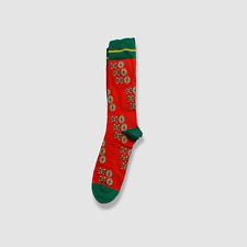 $30 Neiman Marcus Women's Red 1-Pair Christmas Book Cotton Crew Sock One Size