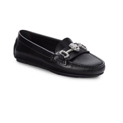 WOMEN CAVALLI CLASS BY ROBERTO CAVALLI Leather Driving Mocassins Leather Black