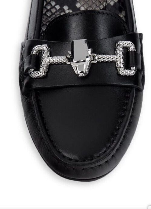 WOMEN CAVALLI CLASS BY ROBERTO CAVALLI Leather Driving Mocassins Leather Black