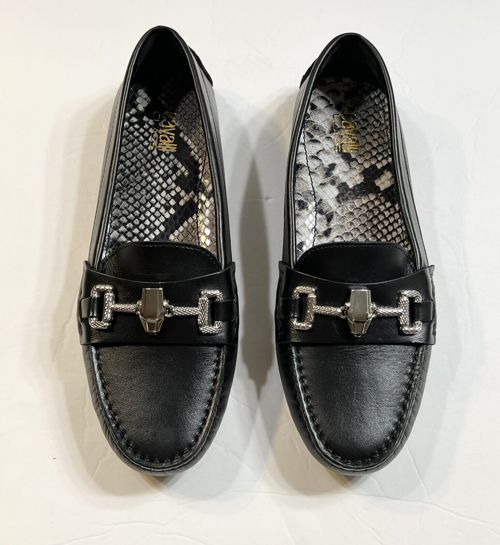 WOMEN CAVALLI CLASS BY ROBERTO CAVALLI Leather Driving Mocassins Leather Black