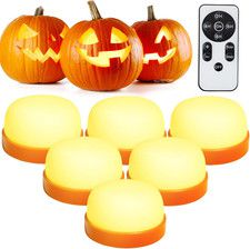 Halloween Pumpkin Lights, LED Pumpkin Lights with Remote and Timer,Jack-O-Lanter