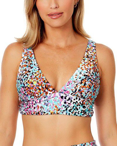 Anne Cole Soft Band Shirred Bralette Women's  Xs