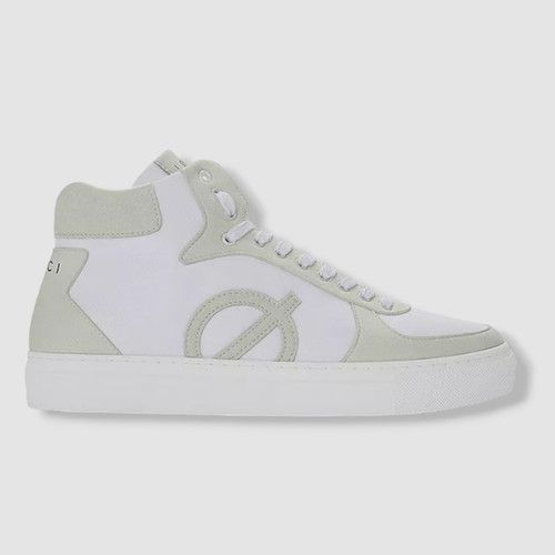 $200 Loci Women's White Eleven Logo High-Top Sneaker Shoes Size 42 EU/10 US