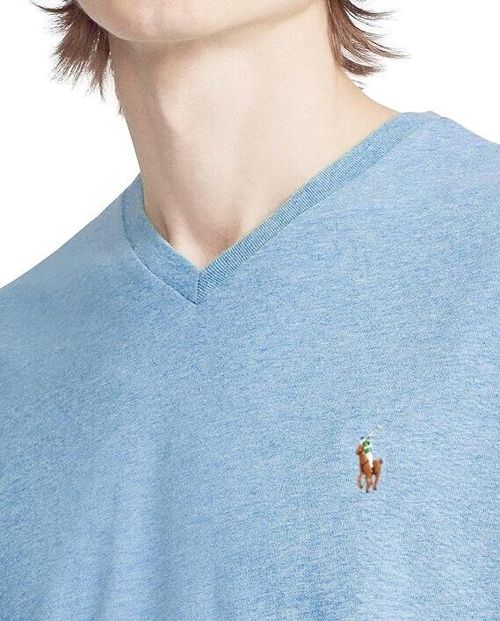 Polo Ralph Lauren Men's T-Shirt Classic Fit V-Neck 100% Cotton Short Sleeve S