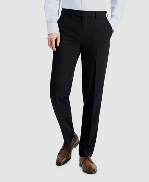 $75 Nautica Men's Black Slim-Fit Stretch Solid Trousers Dress Pants Size 38W 32L