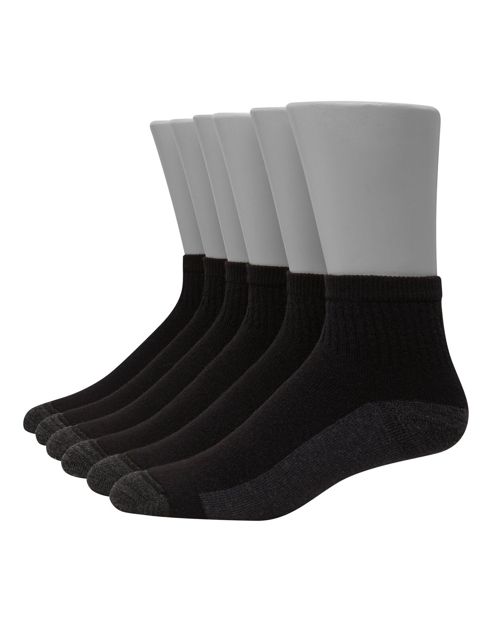 Hanes Ankle 6-Pack Socks Ultimate Mens Ultra Cushion FreshIQ X-Temp Cool Comfort