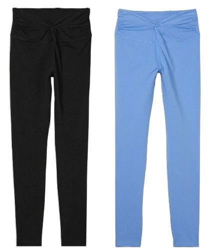 VICTORIA'S SECRET PINK COTTON HIGH WAIST FULL LENGTH TWIST LEGGING SIZE XL XXL