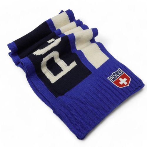 [PC0641-458] ADULT POLO RALPH LAUREN COLORBLOCK SKI SCARF