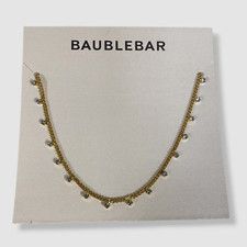 $51 Baublebar Women's Gold Stella Crystal Charm Statement Necklace