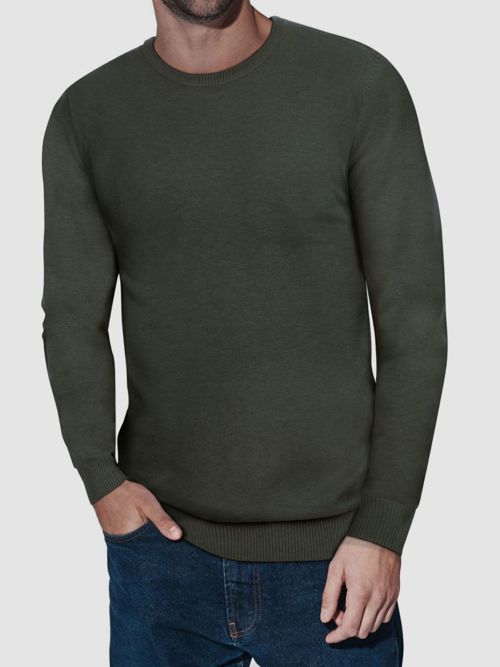 $60 X-Ray Men's Green Basic Crewneck Pullover Midweight Sweater Size M