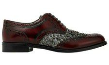 DOLCE & GABBANA SHOES STUDDED OXFORD LACEUP BURGUNDY LEATHER LOAFER $925 36 5.5