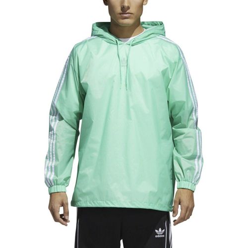 [CE2472] Mens ADIDAS Originals Poncho Windbreaker - Green White